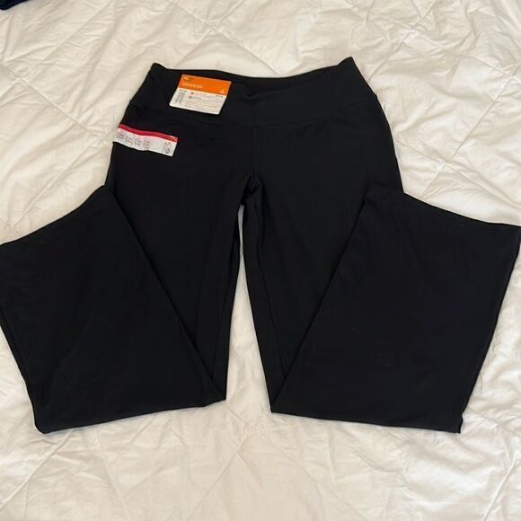 NWT c9 by Champion size XS black cropped wide leg hidden drawstring waist - Picture 2 of 13